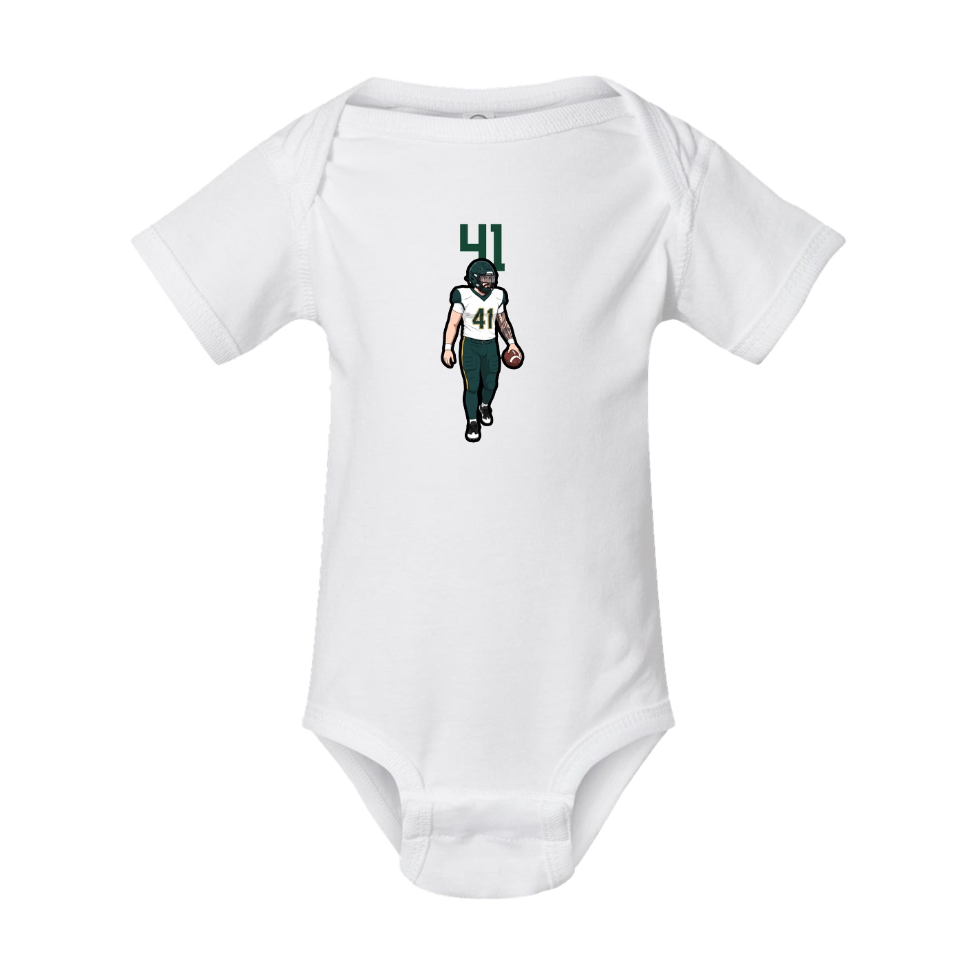 Baby Onesie — Number Top in White