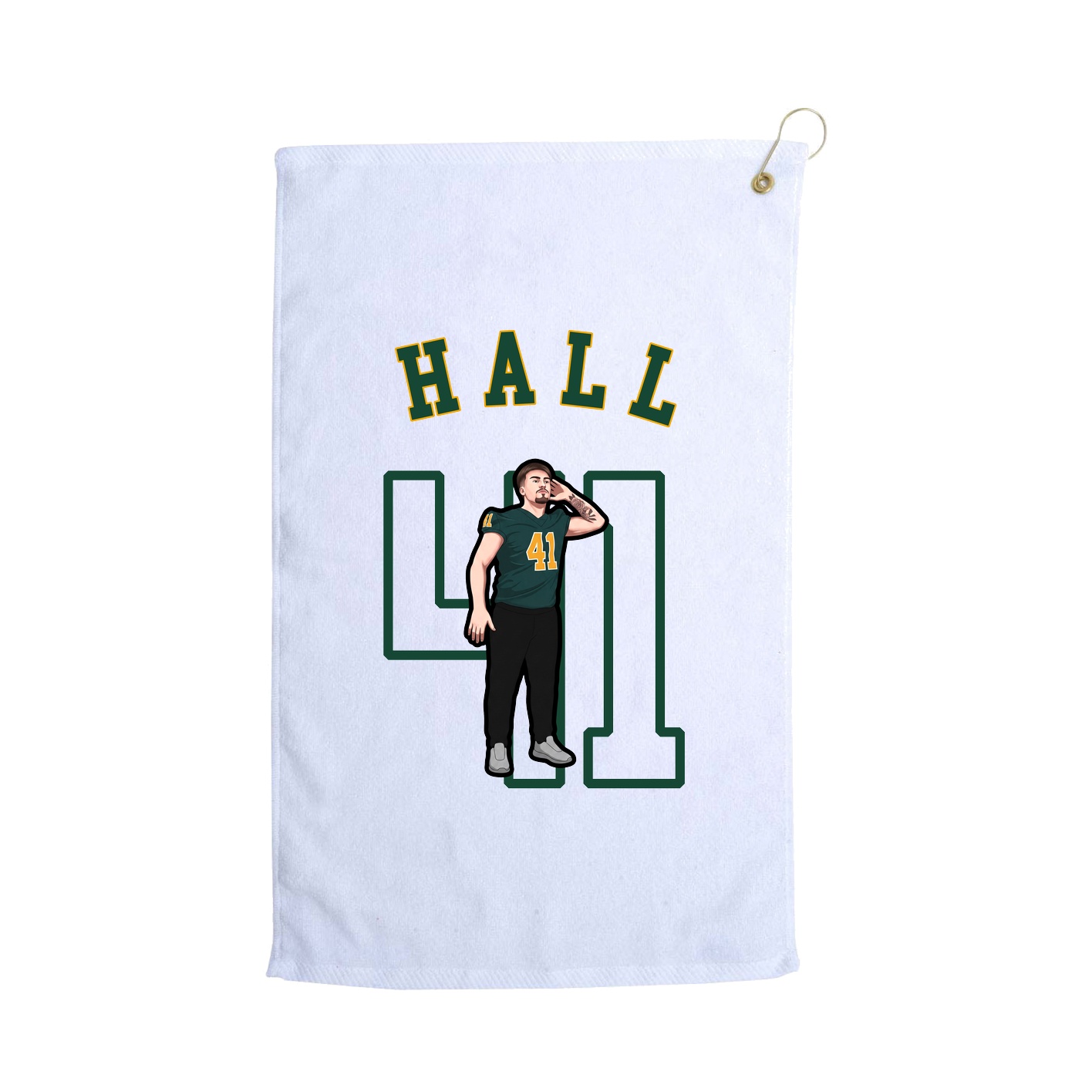 Golf Towel — Shirsey Arch in White
