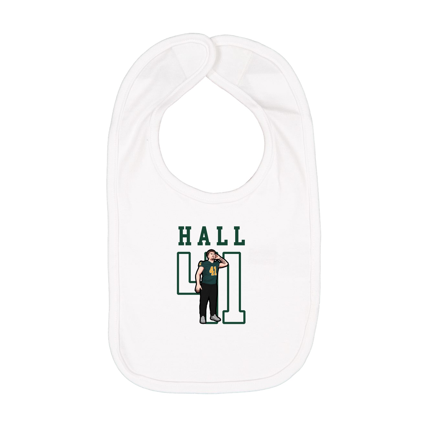 Infant Bib — Shirsey in White