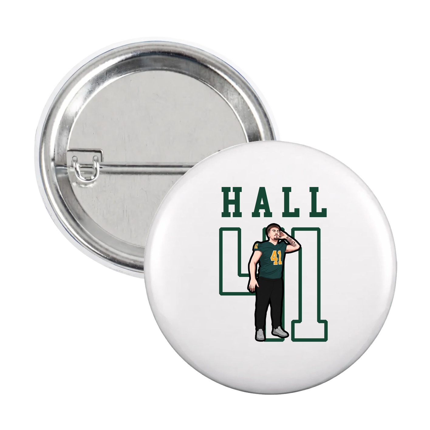 Game Day Button — Shirsey in White