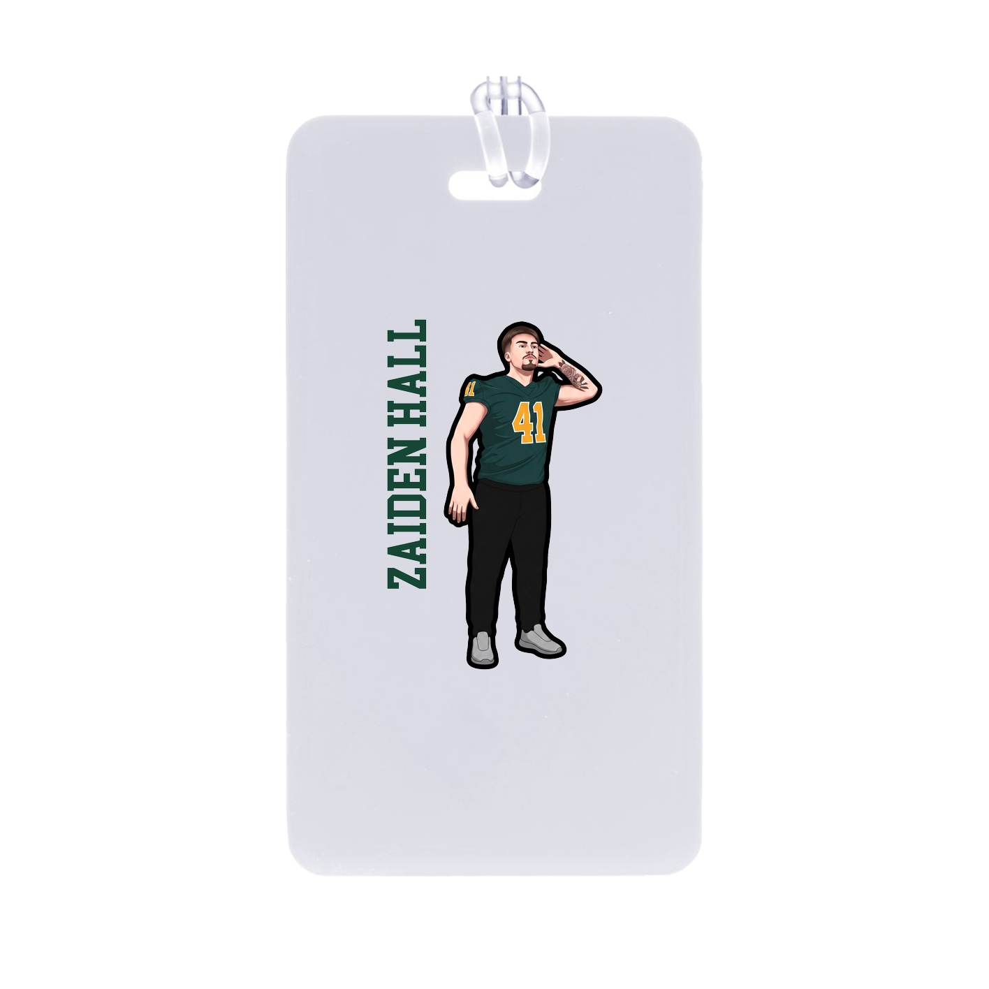 Bag Tag — Name Vertical in Classic