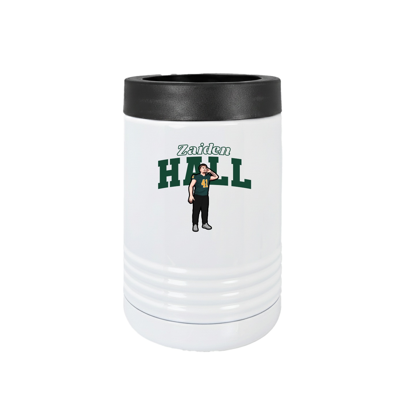 Beverage Holder — Name Arch in White