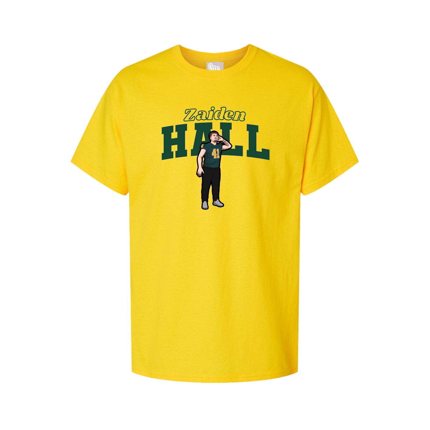 Youth Tee — Name Arch in Gold