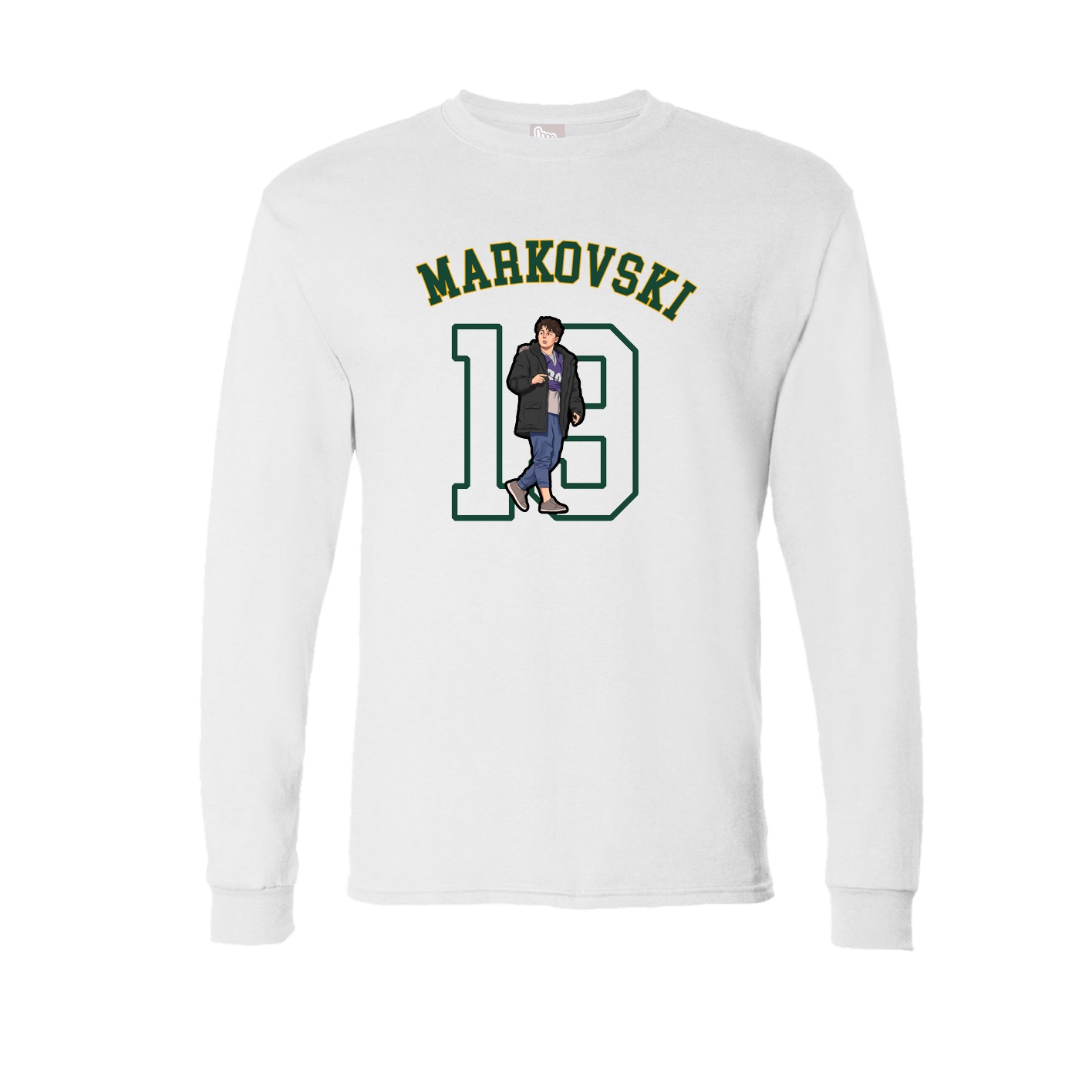 Long Sleeve Tee — Shirsey Arch in White
