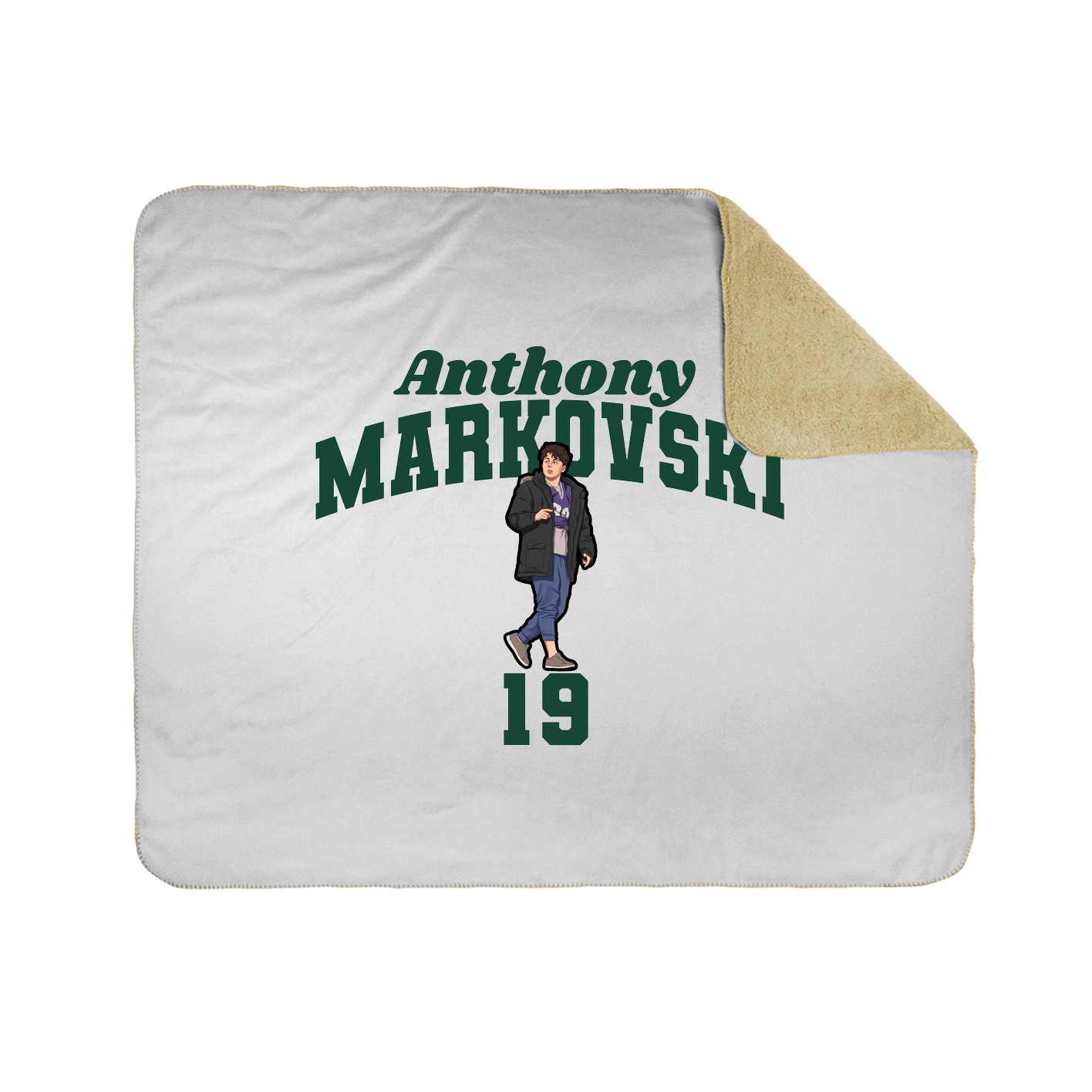 Throw Blanket — Signature Arch in White