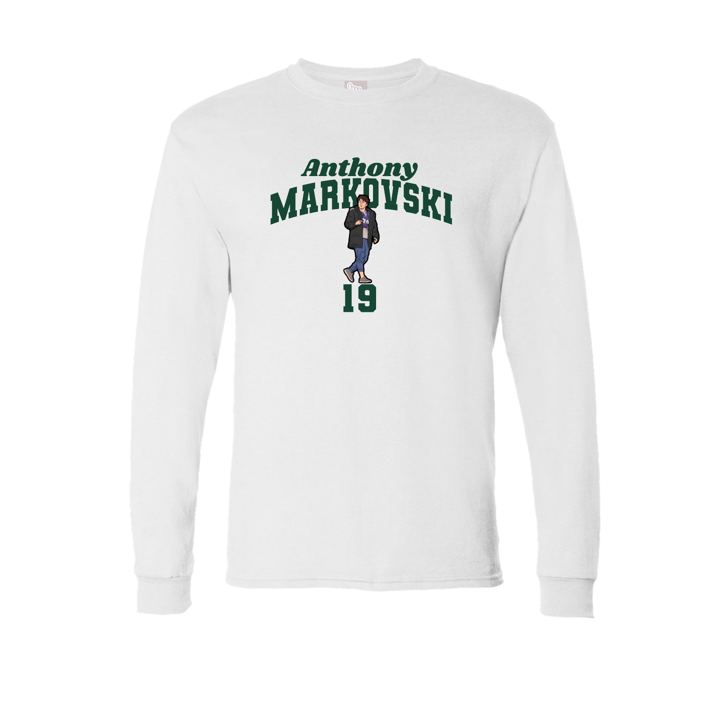 Long Sleeve Tee — Signature Arch in White