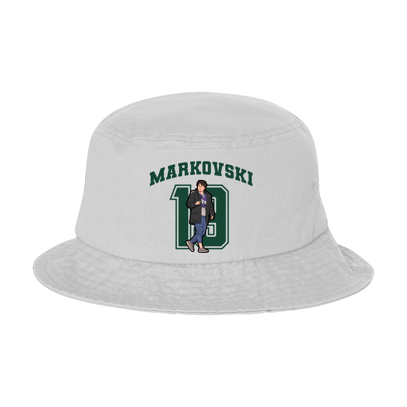 Bucket Cap — Number in White