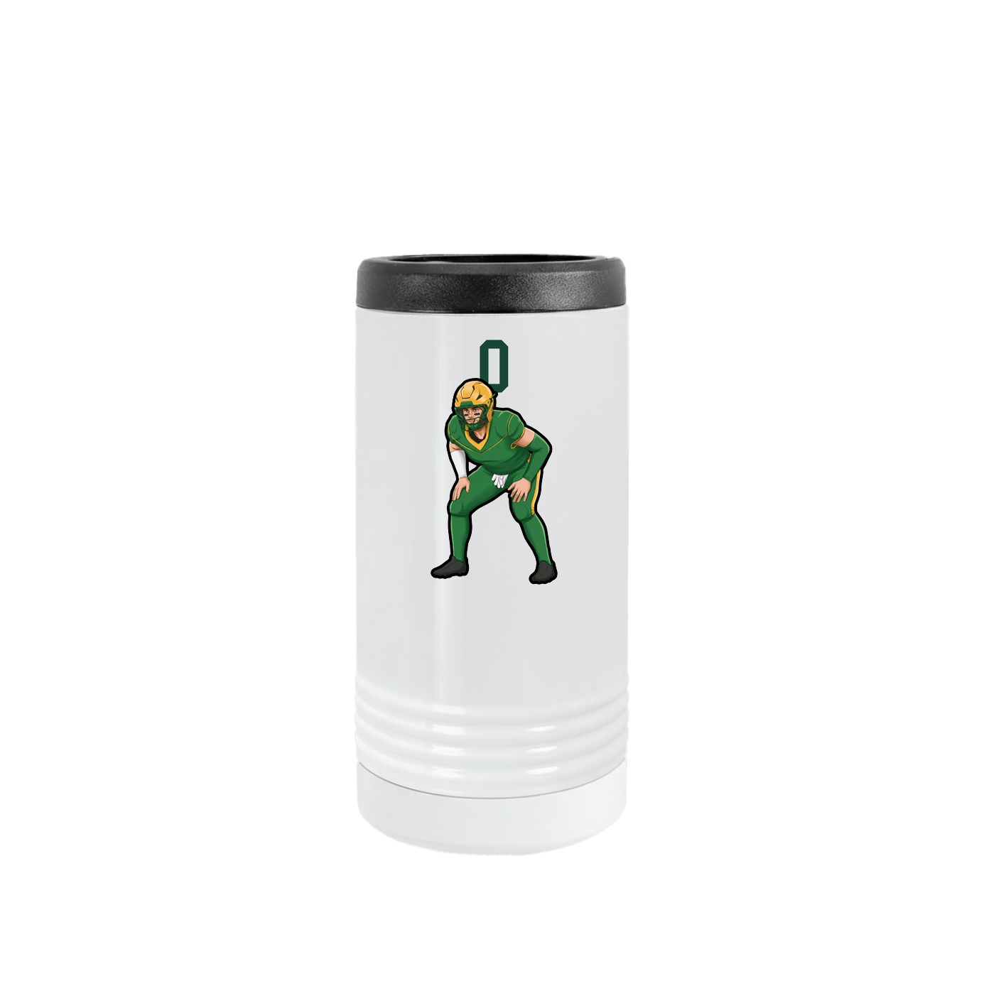 Slim Beverage Holder — Number Top in White