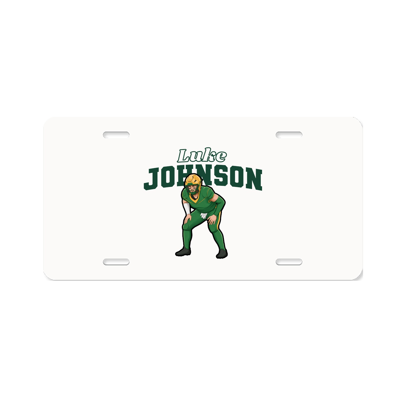 License Plate — Name Arch in Classic