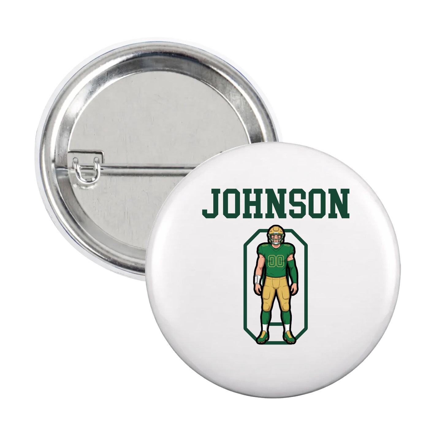 Game Day Button — Shirsey in White
