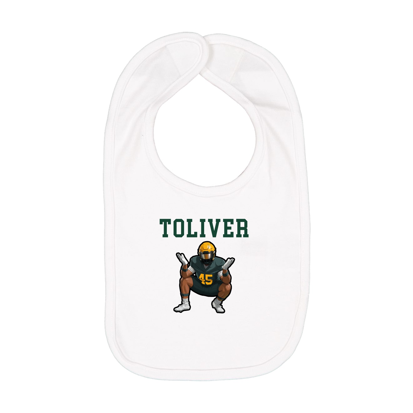 Infant Bib — Shirsey in White