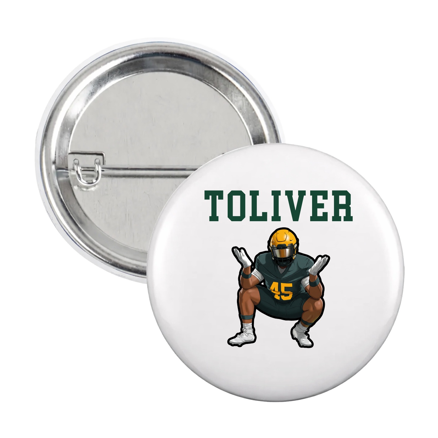 Game Day Button — Shirsey in White
