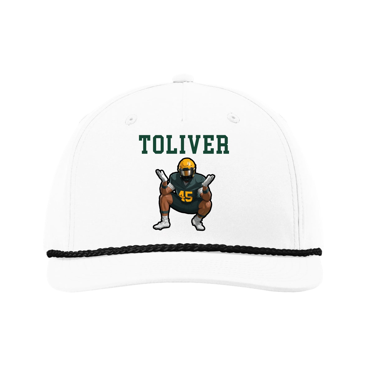 Five-Panel Classic Rope Cap — Shirsey in White