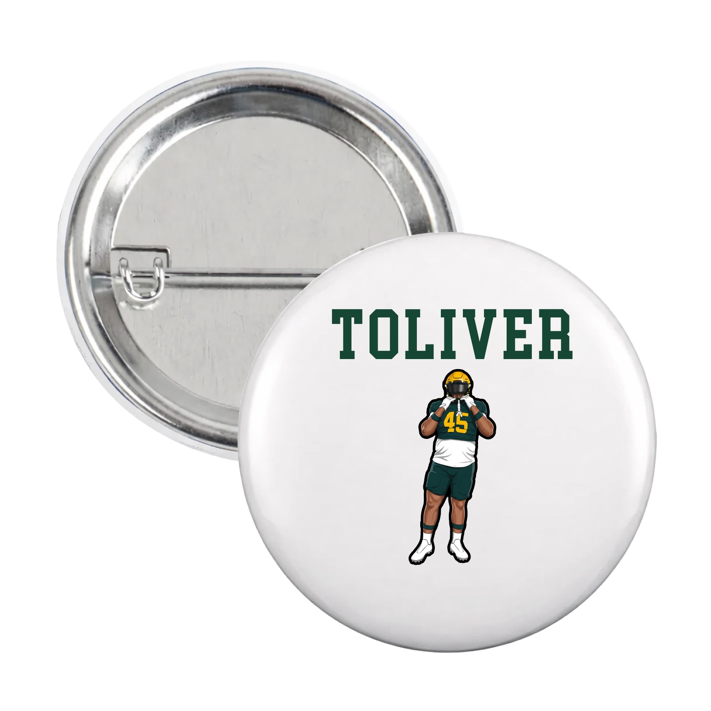 Game Day Button — Shirsey in White