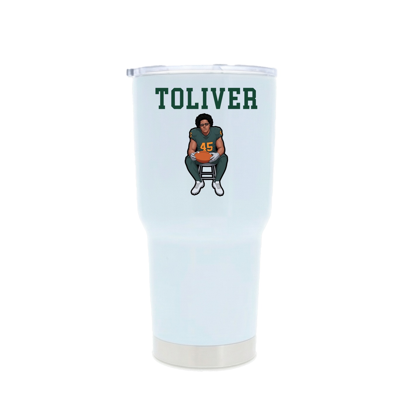30oz Stainless Steel Tumbler — Shirsey in White