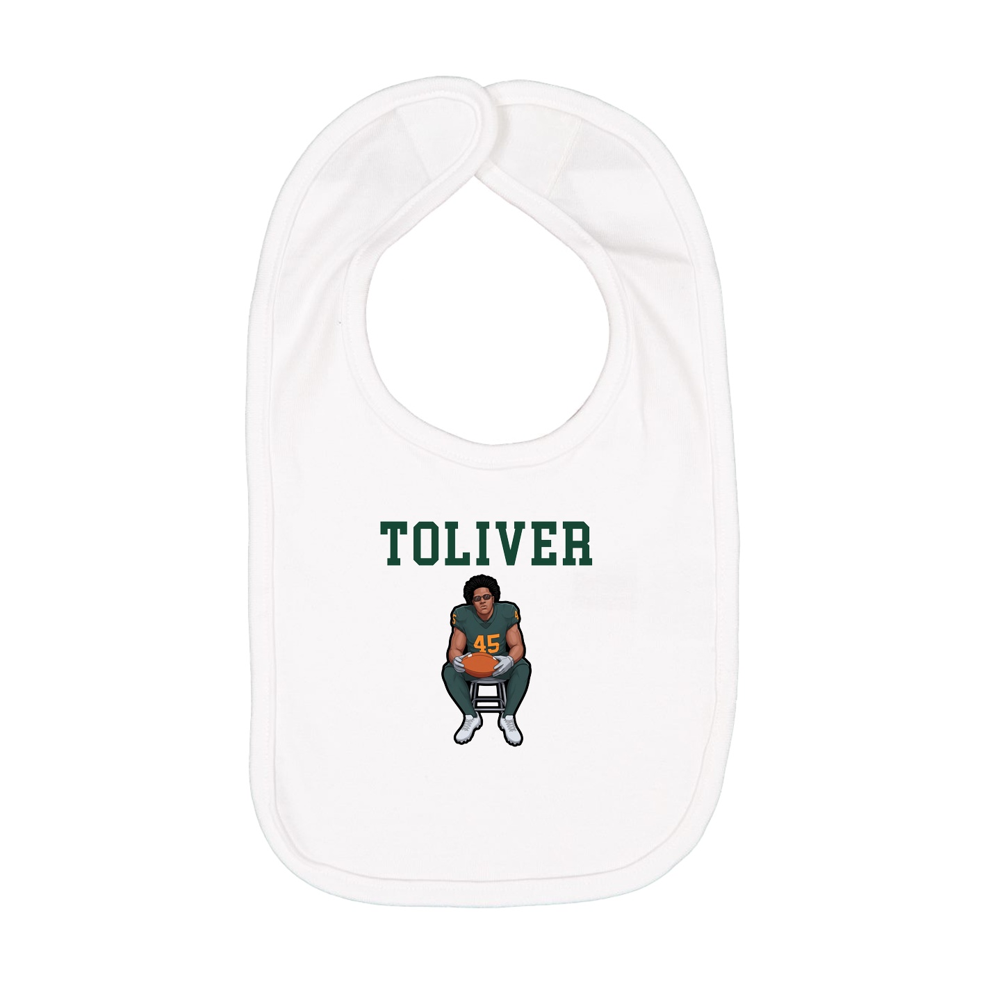 Infant Bib — Shirsey in White