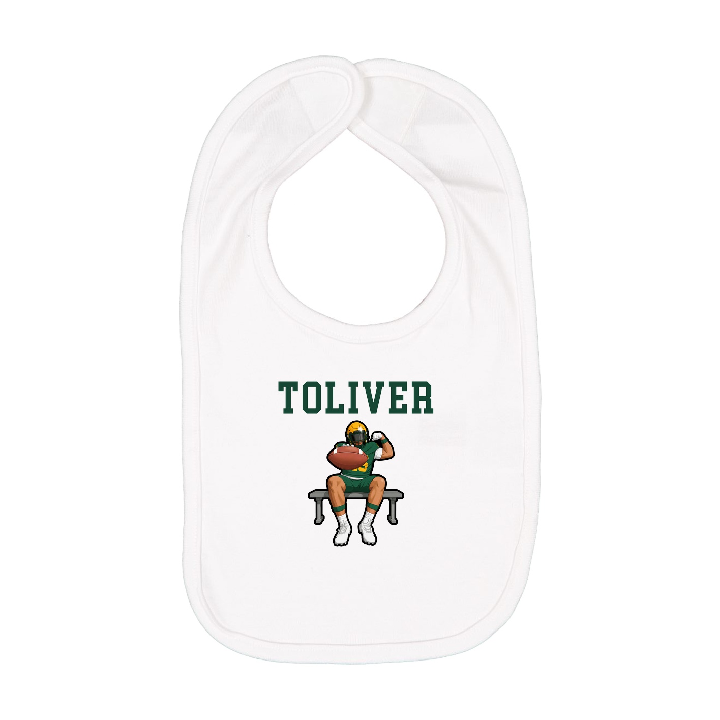 Infant Bib — Shirsey in White