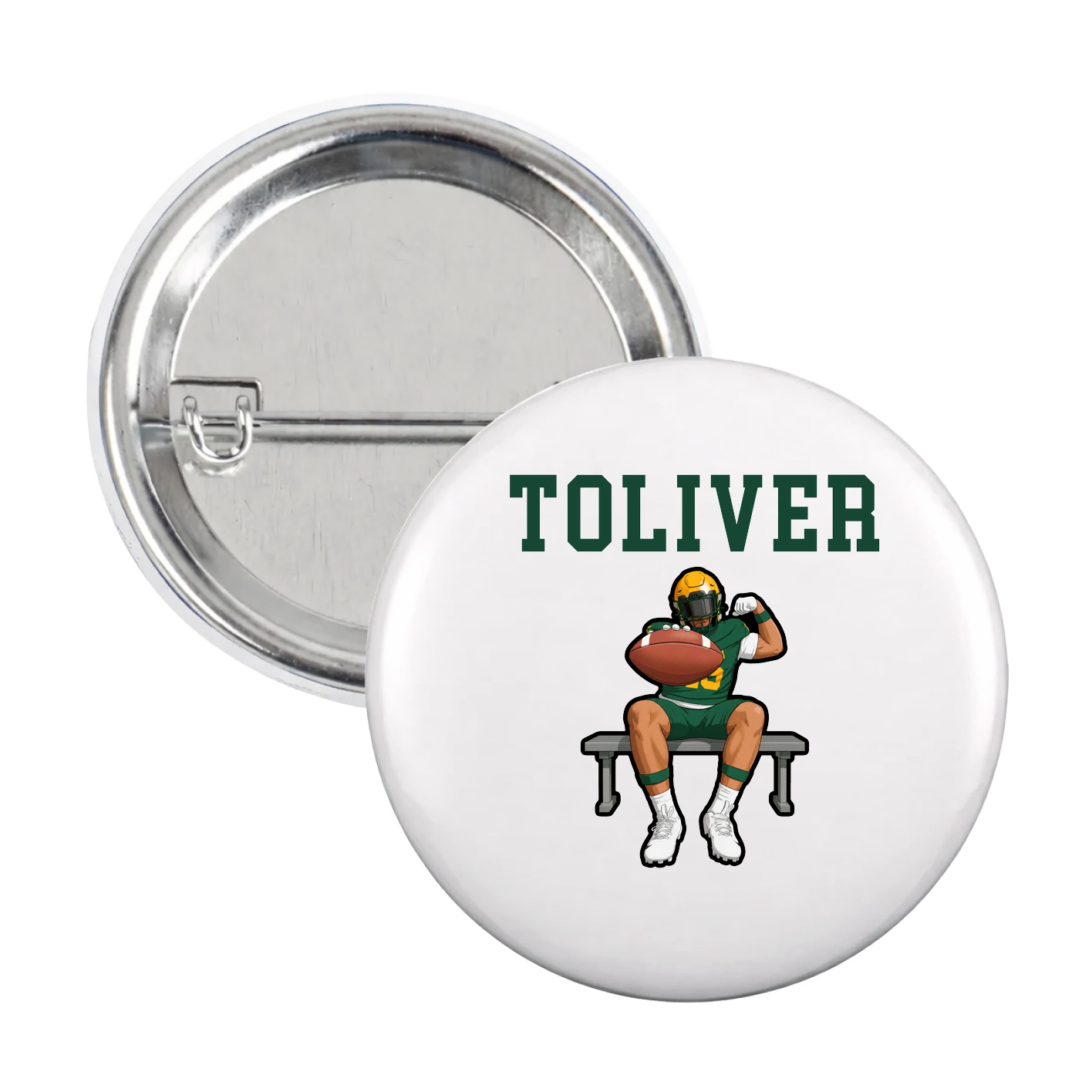 Game Day Button — Shirsey in White