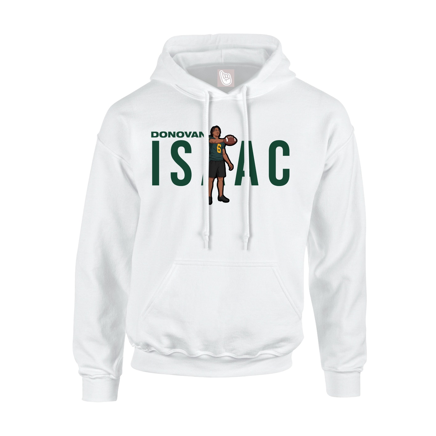 Hoodie — Player Name in White