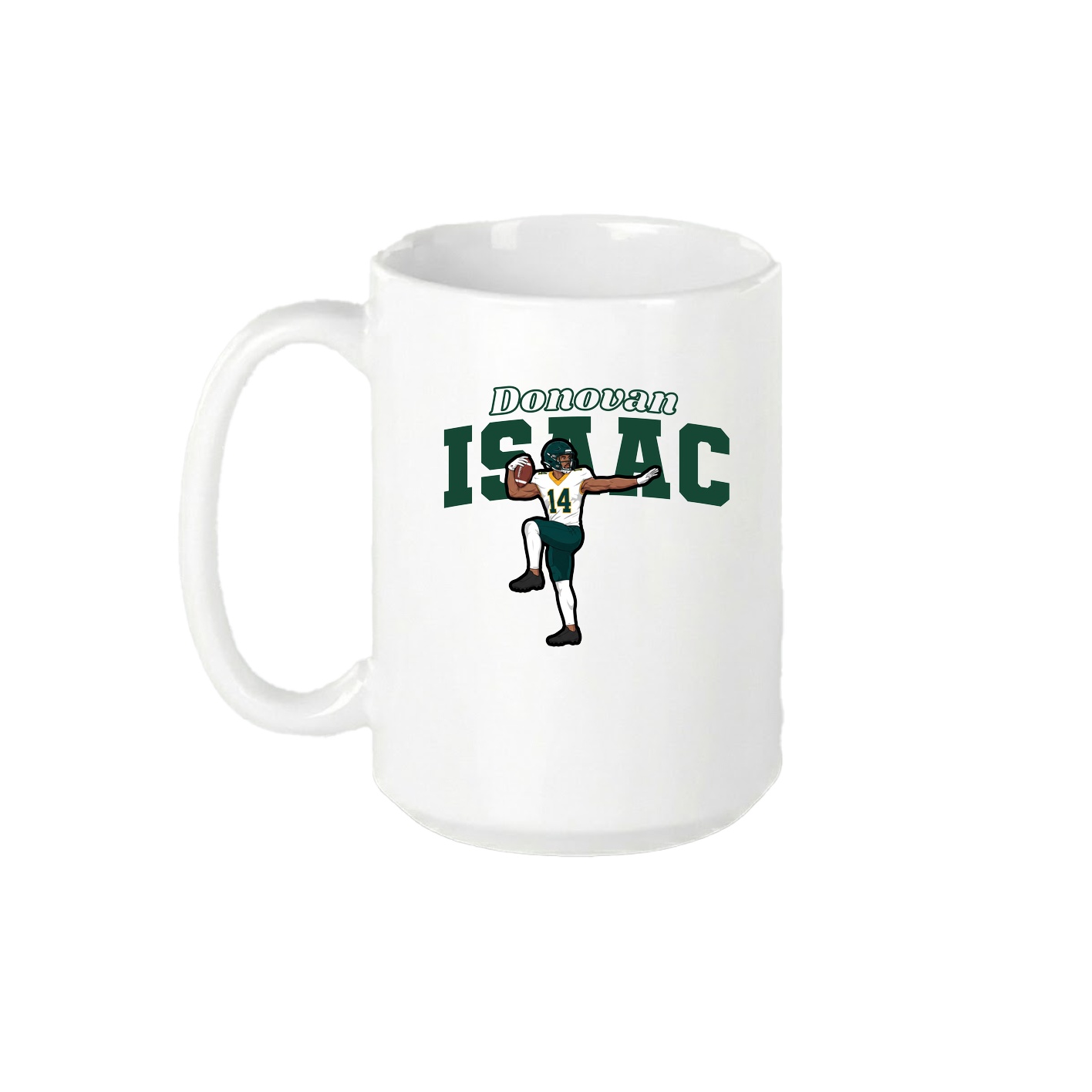 15oz Coffee Mug — Name Arch in White