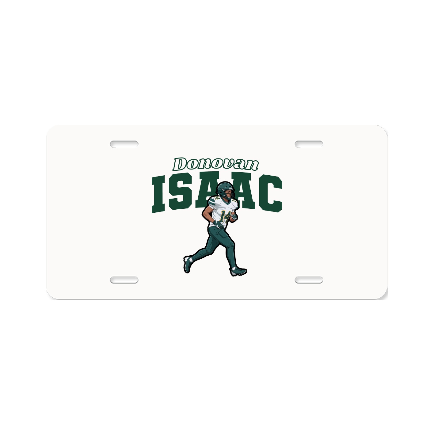 License Plate — Name Arch in Classic