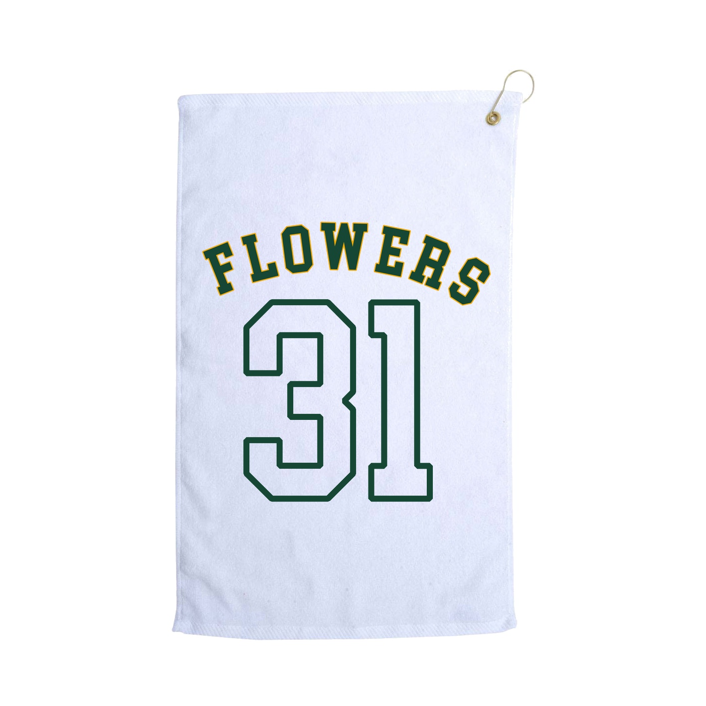 Golf Towel — Shirsey Arch in White