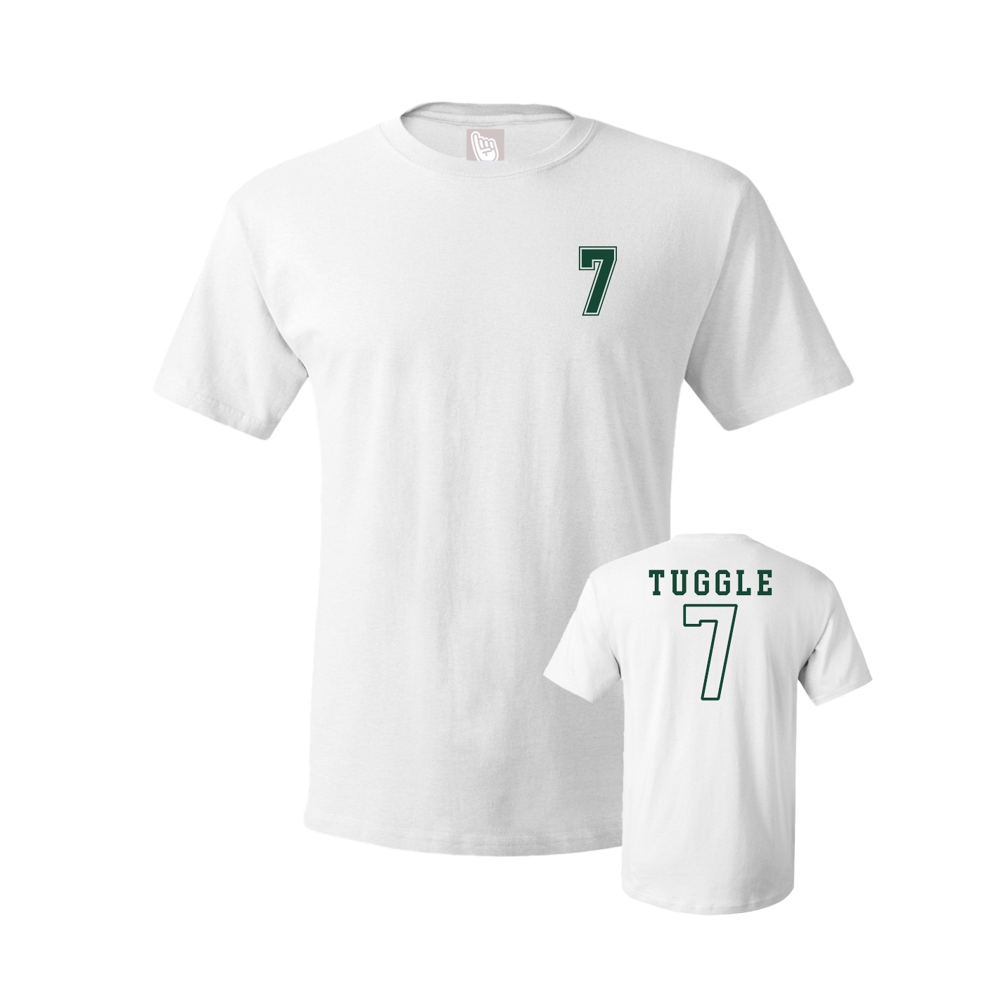 Youth Tee — Chest Back in White