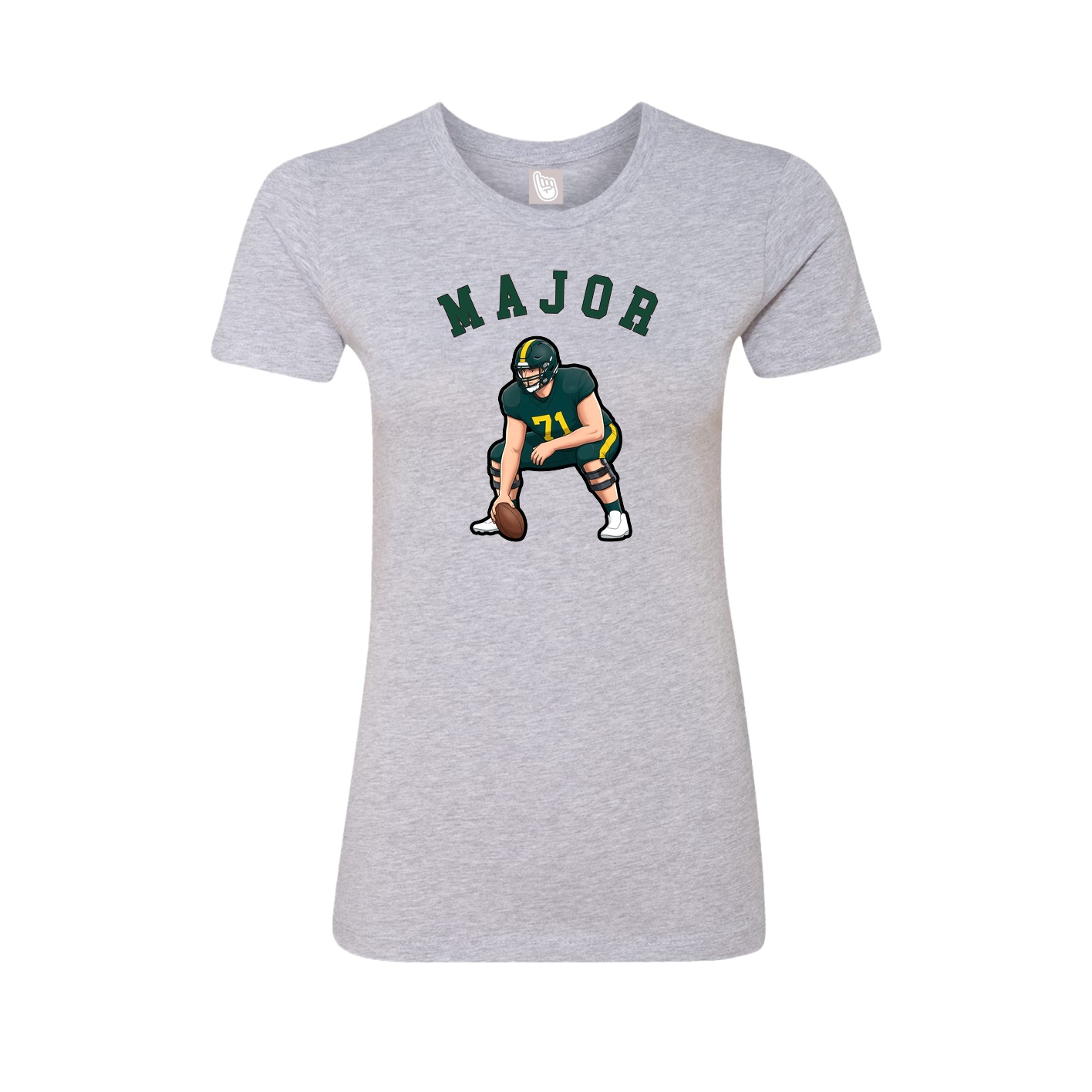 Fitted Women's Tee — Shirsey Arch in Grey