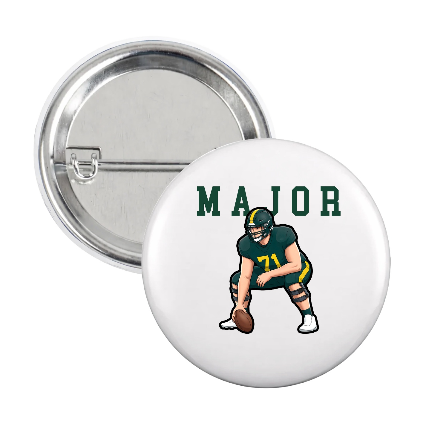 Game Day Button — Shirsey in White