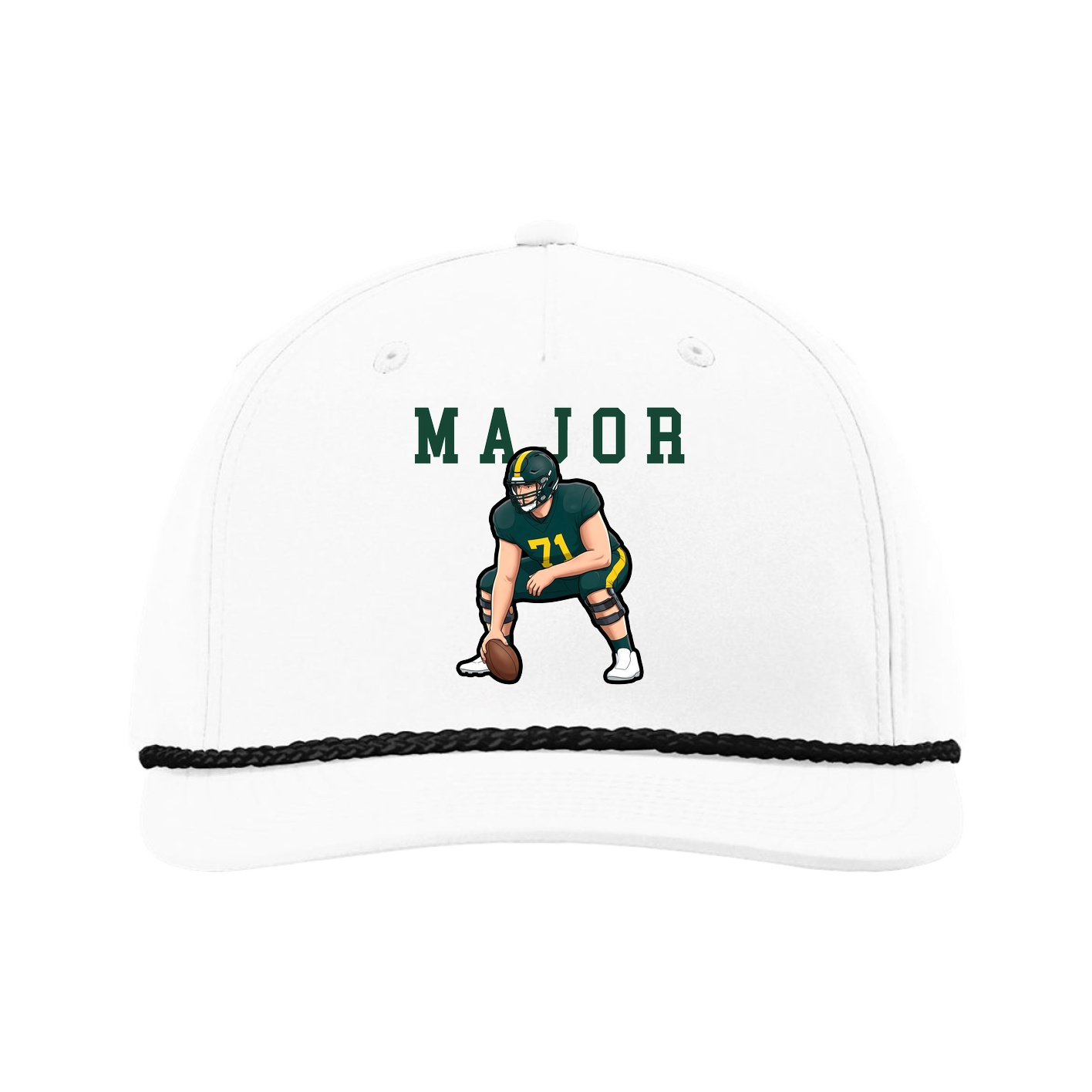 Five-Panel Classic Rope Cap — Shirsey in White
