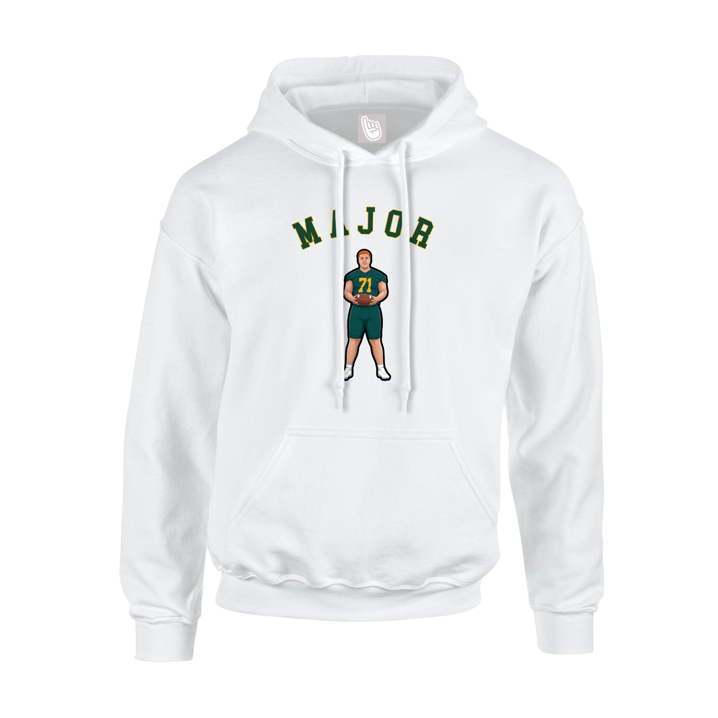 Hoodie — Shirsey Arch in White