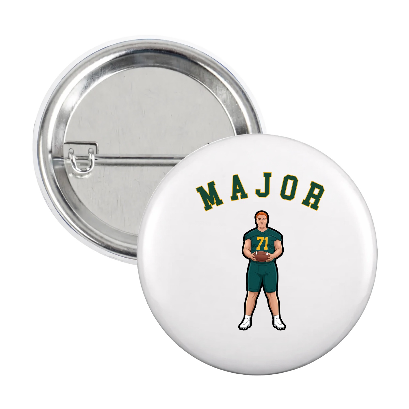 Game Day Button — Shirsey Arch in White