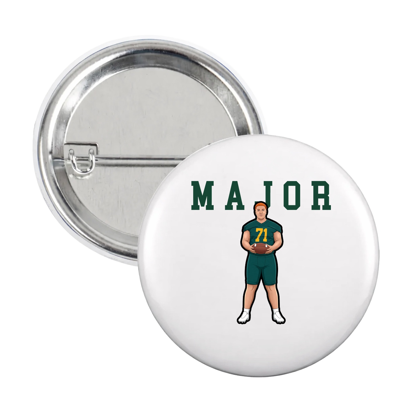 Game Day Button — Shirsey in White