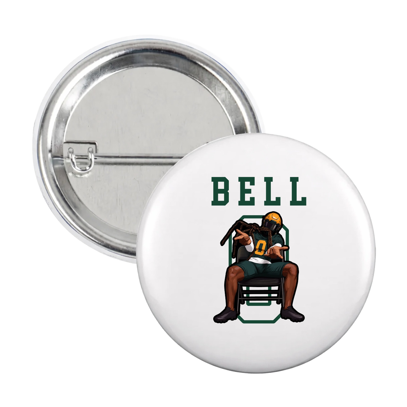 Game Day Button — Shirsey in White