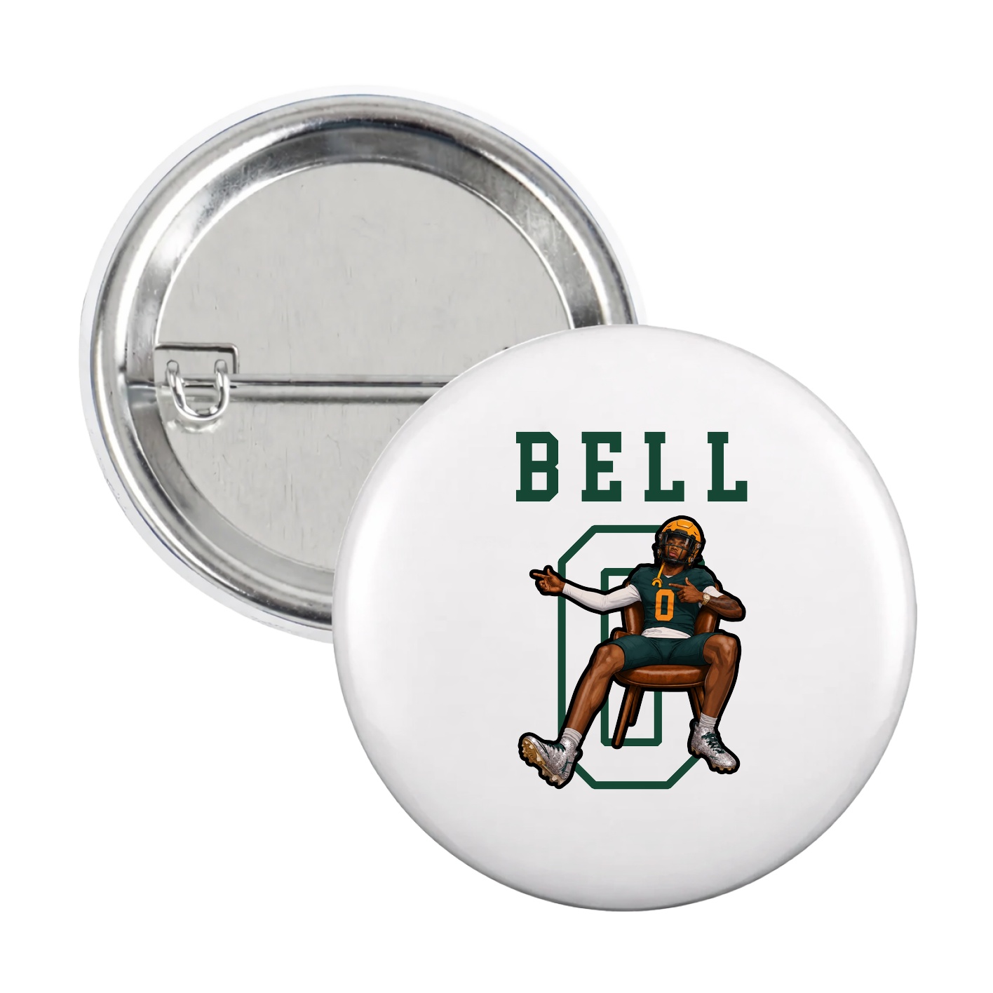 Game Day Button — Shirsey in White