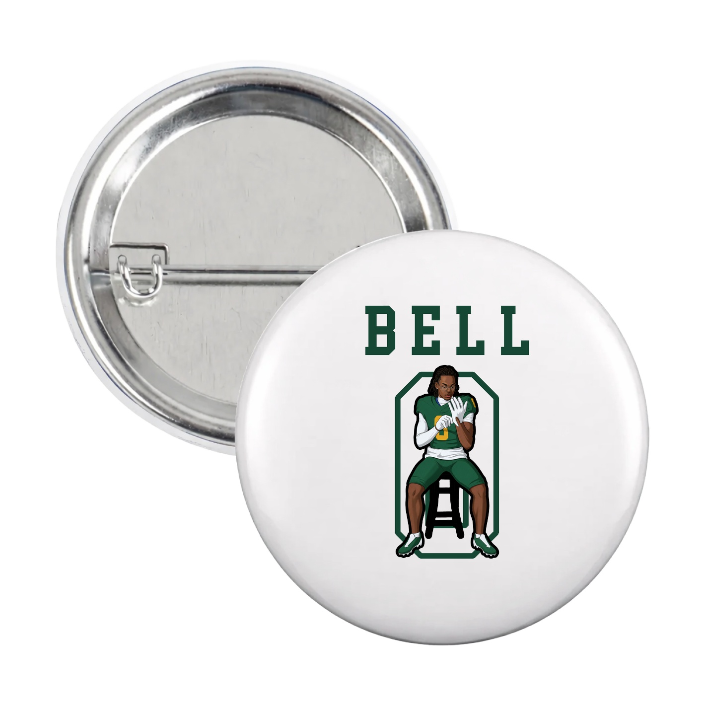Game Day Button — Shirsey in White
