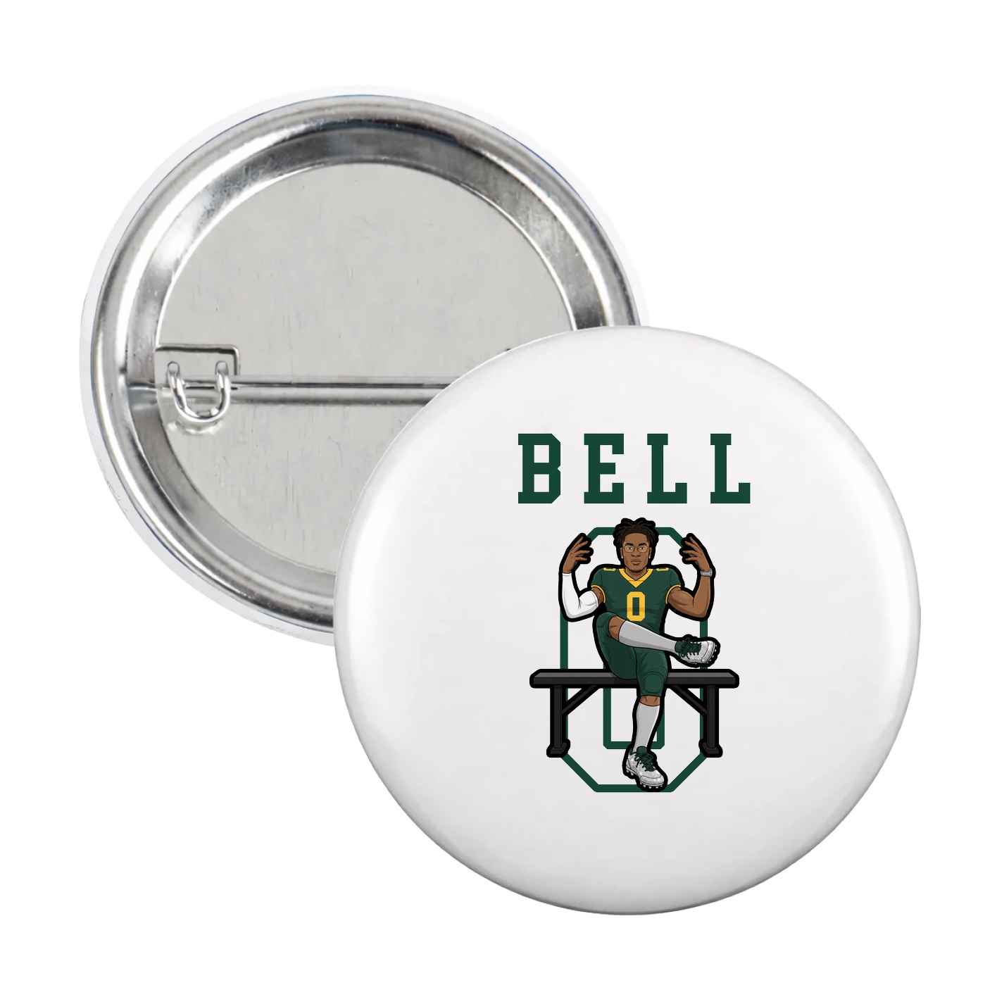 Game Day Button — Shirsey in White