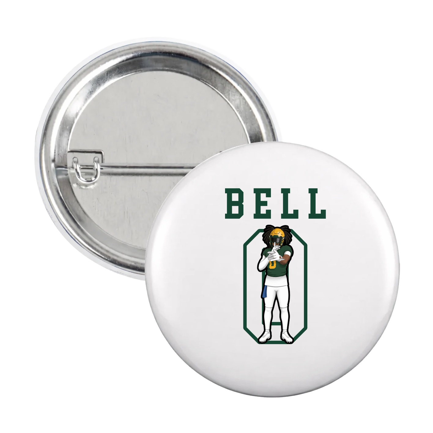 Game Day Button — Shirsey in White