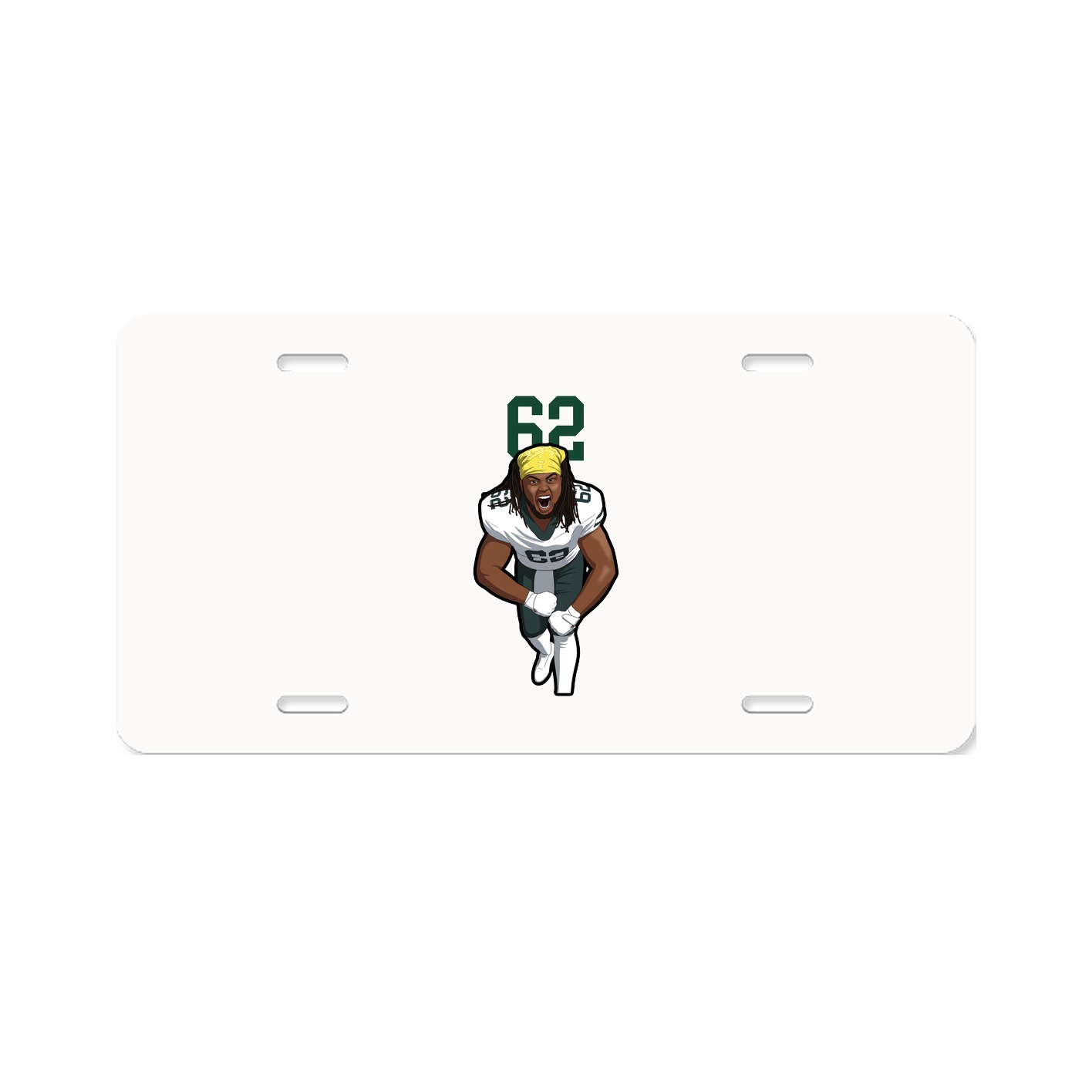 License Plate — Number Top in Classic