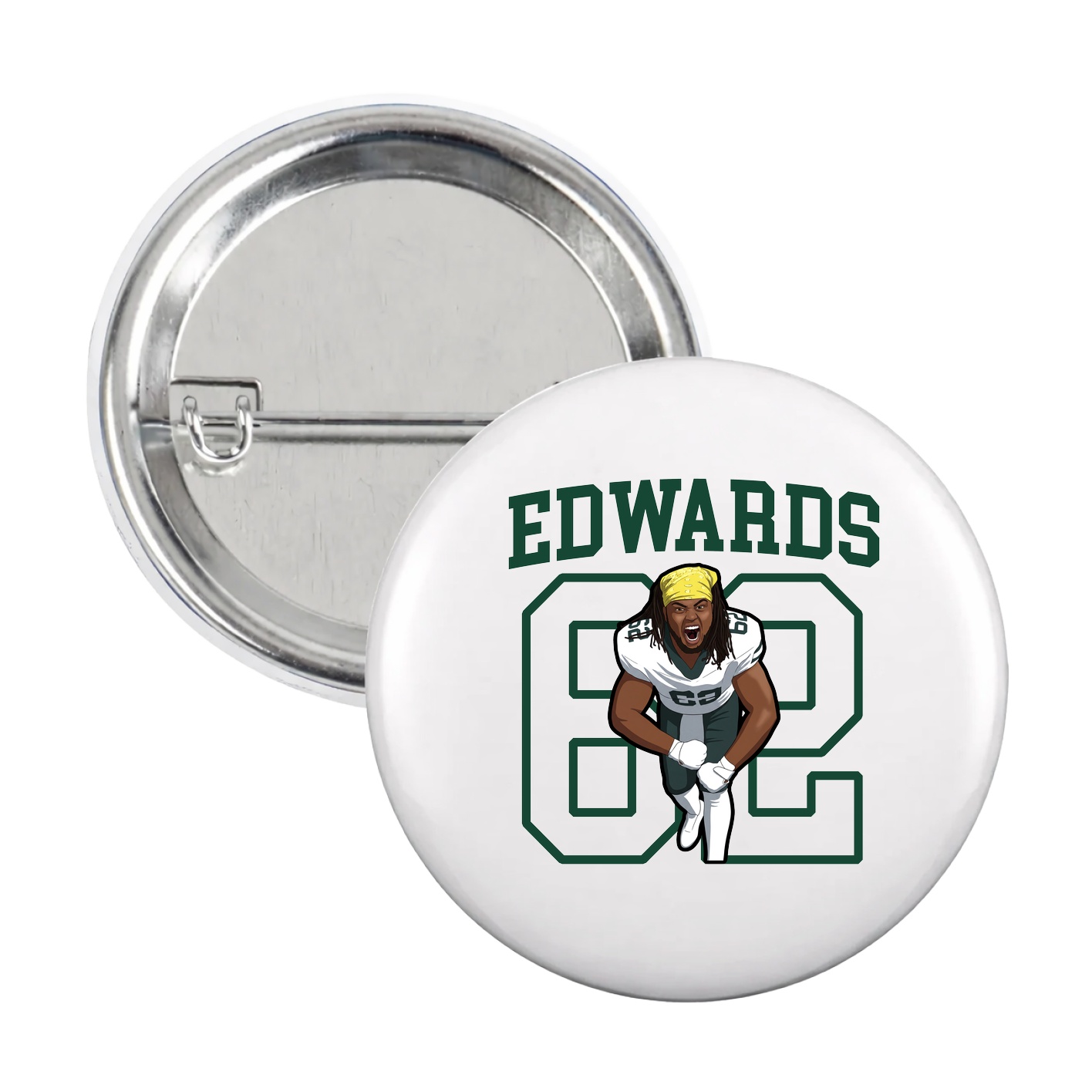 Game Day Button — Shirsey in White