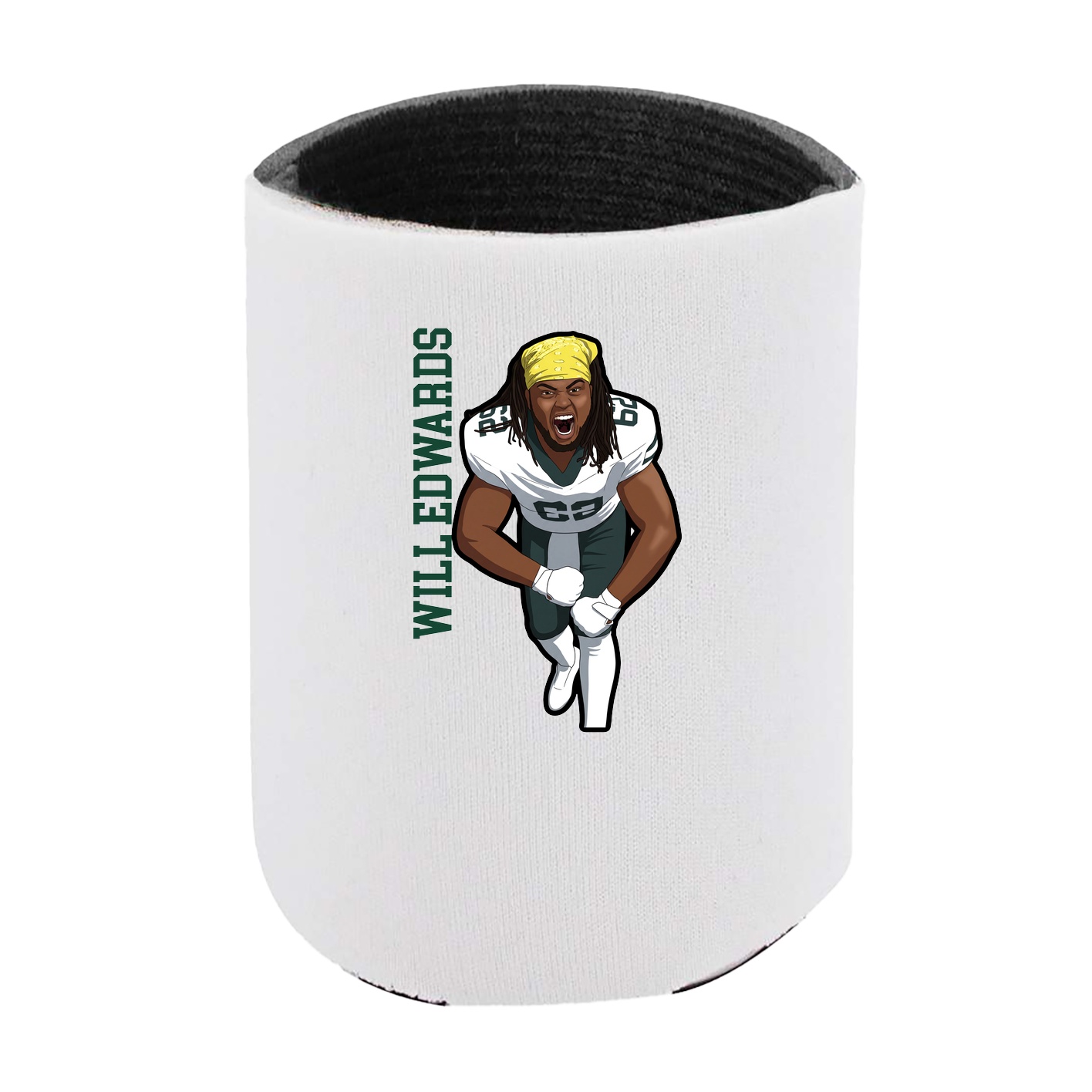 Can Holder — Name Vertical in White