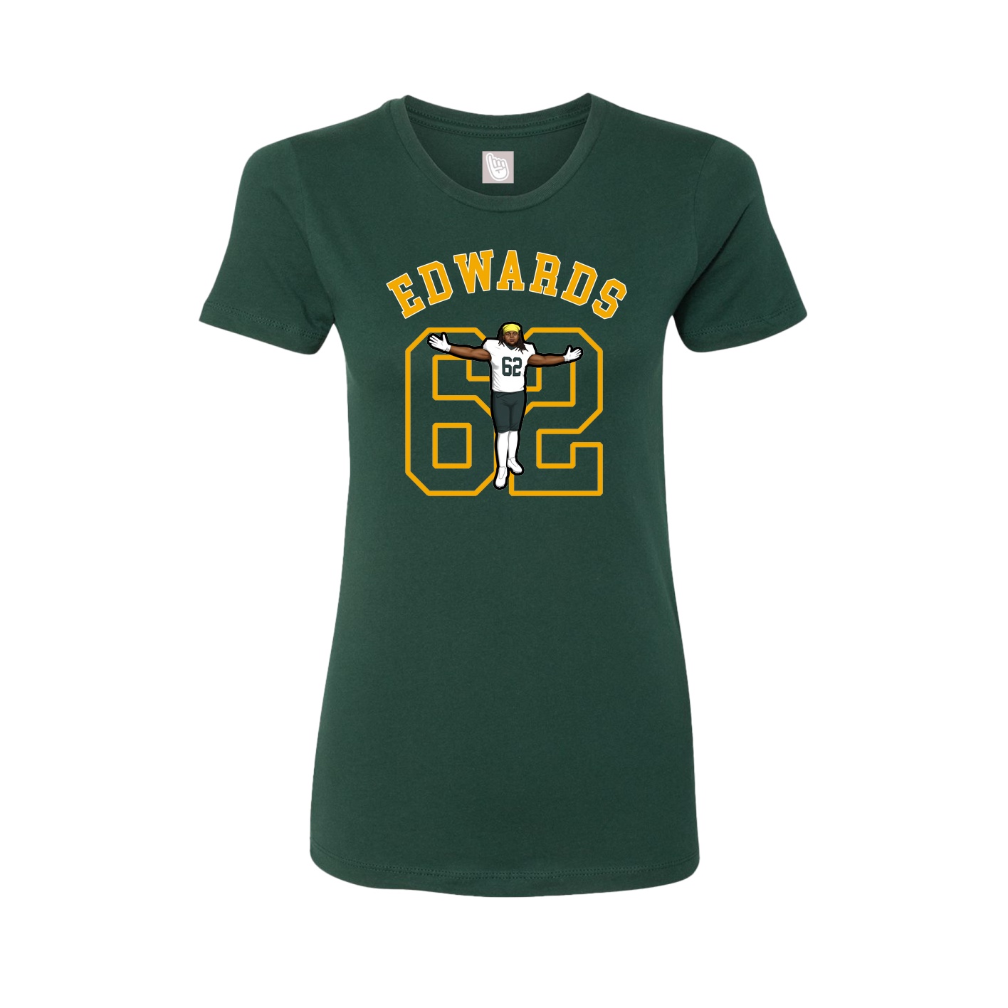 Fitted Women's Tee — Shirsey Arch in Green