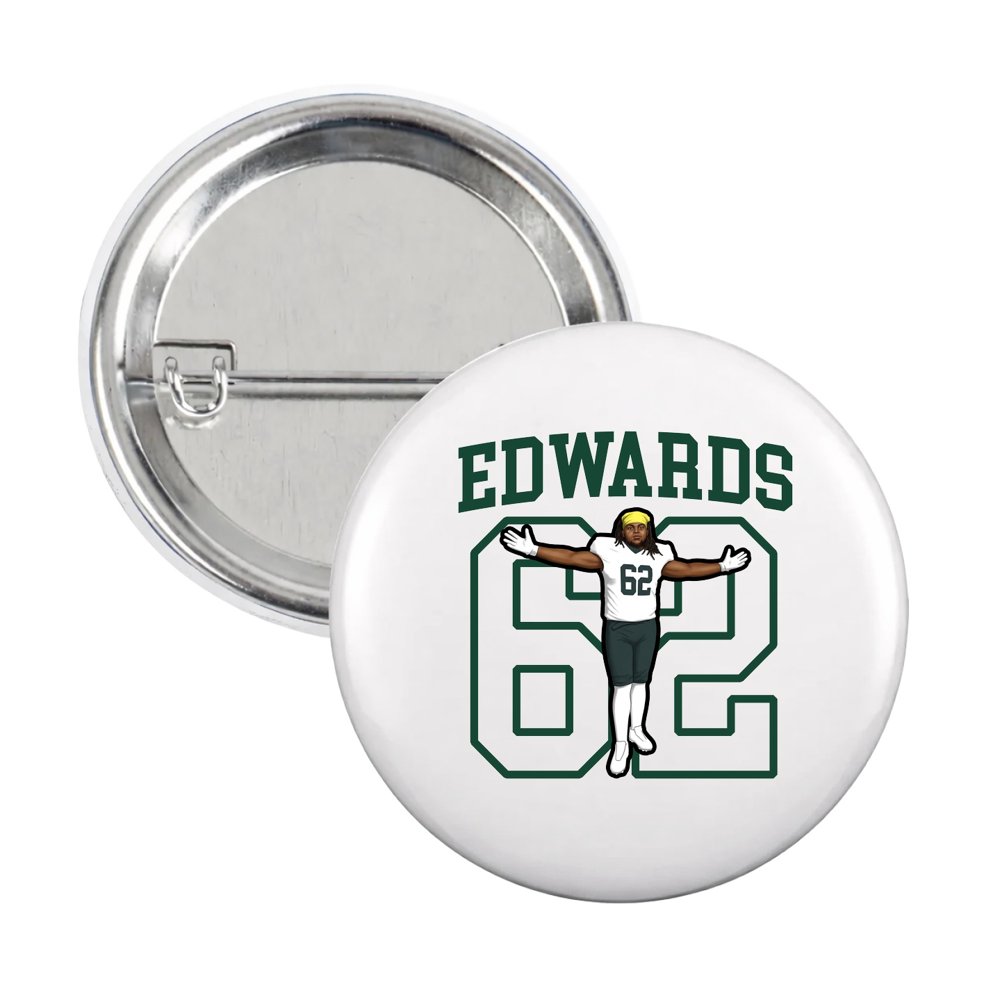 Game Day Button — Shirsey in White