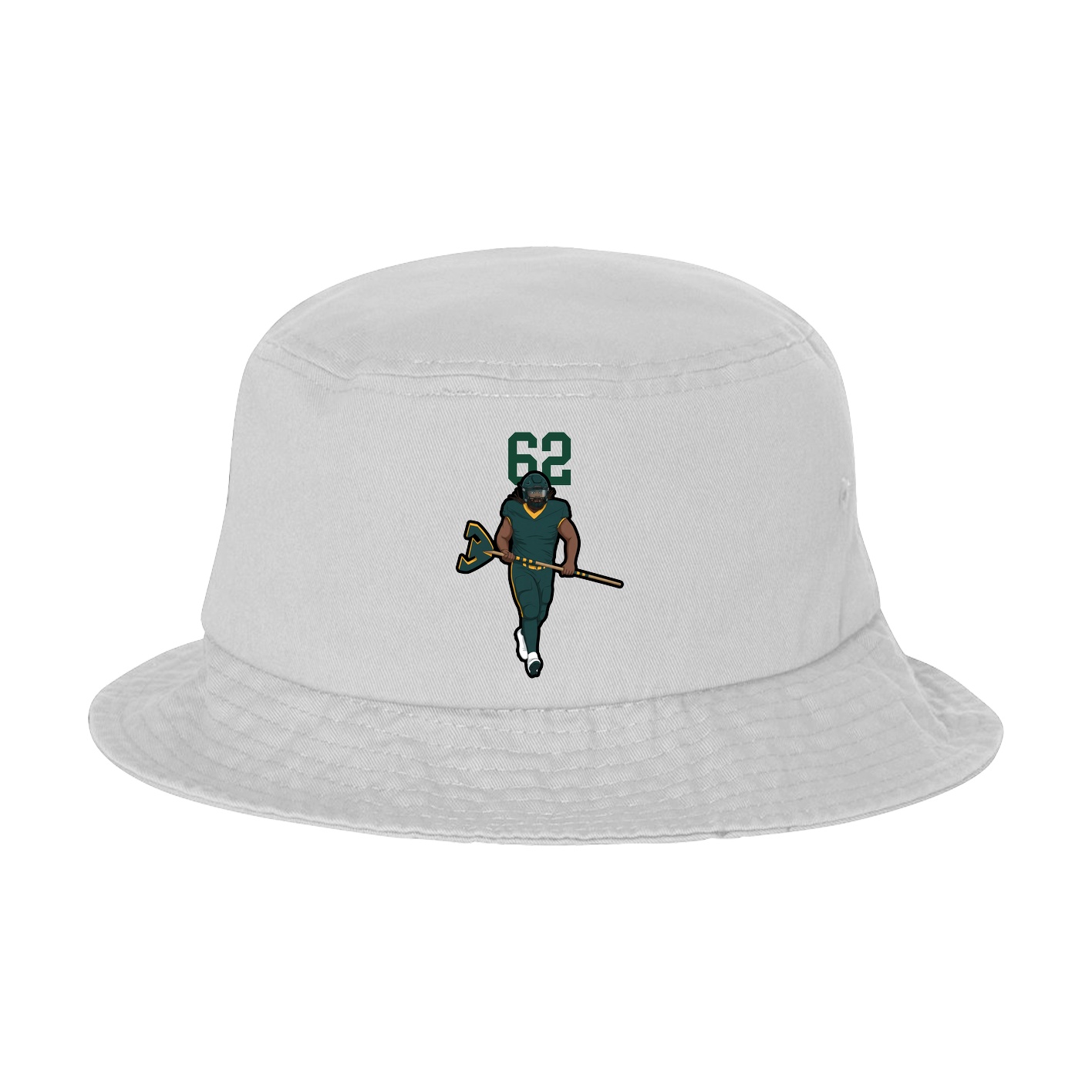 Bucket Cap — Number Top in White