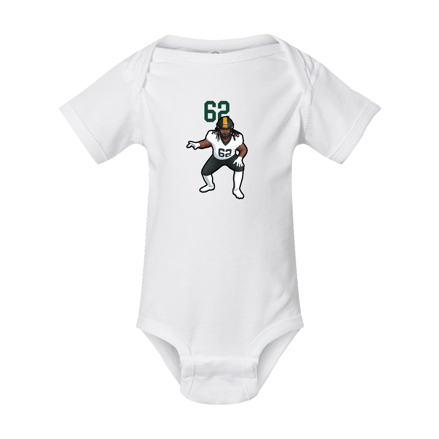 Baby Onesie — Number Top in White
