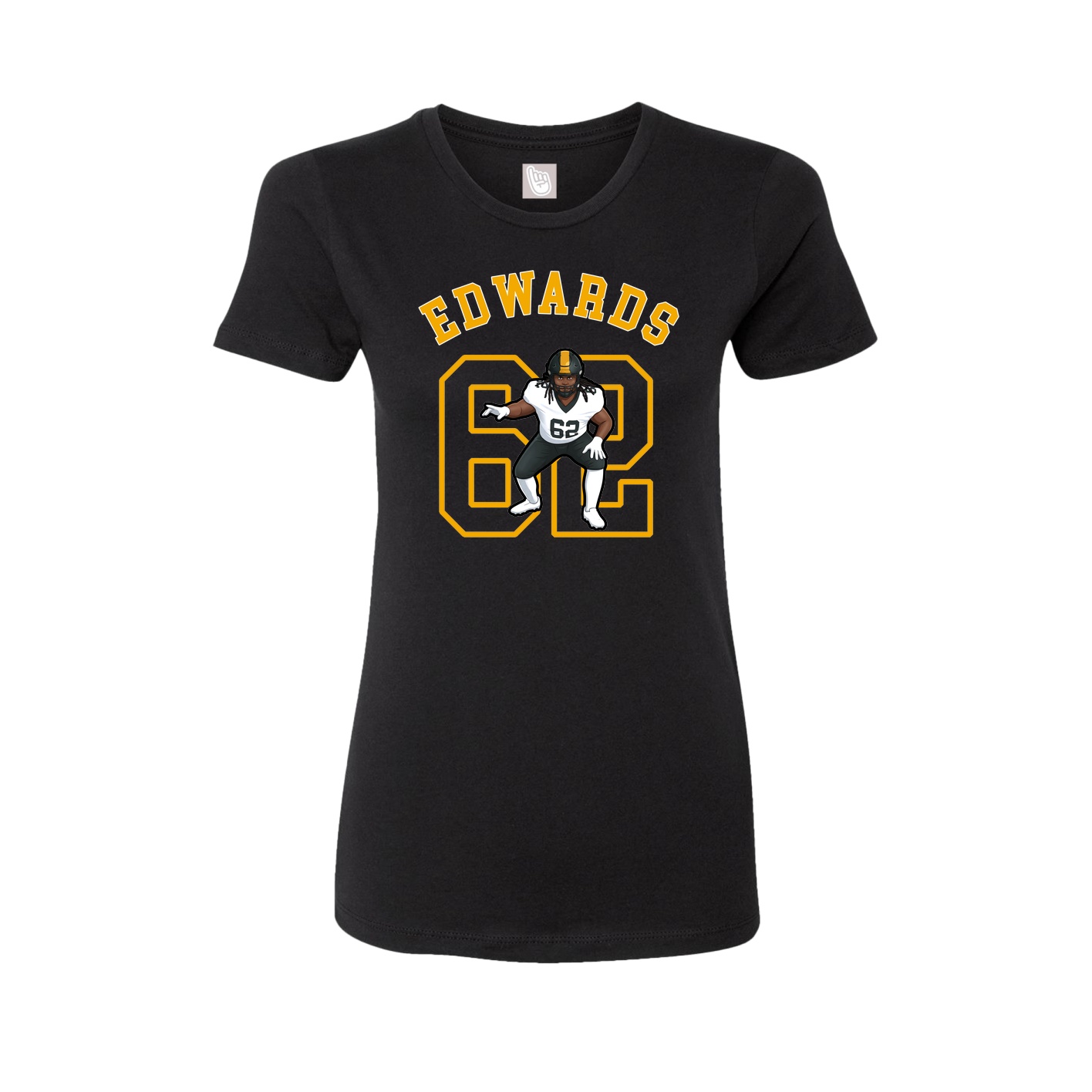 Fitted Women's Tee — Shirsey Arch in Black