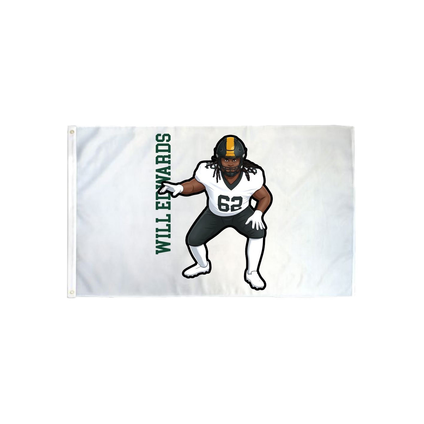 3x5 Flag — Name Vertical in Classic