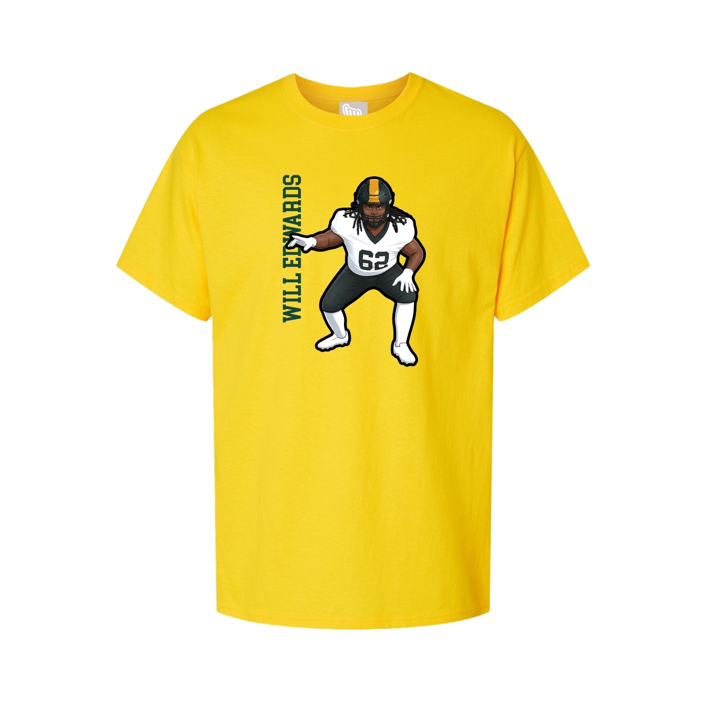 Tee — Name Vertical in Gold