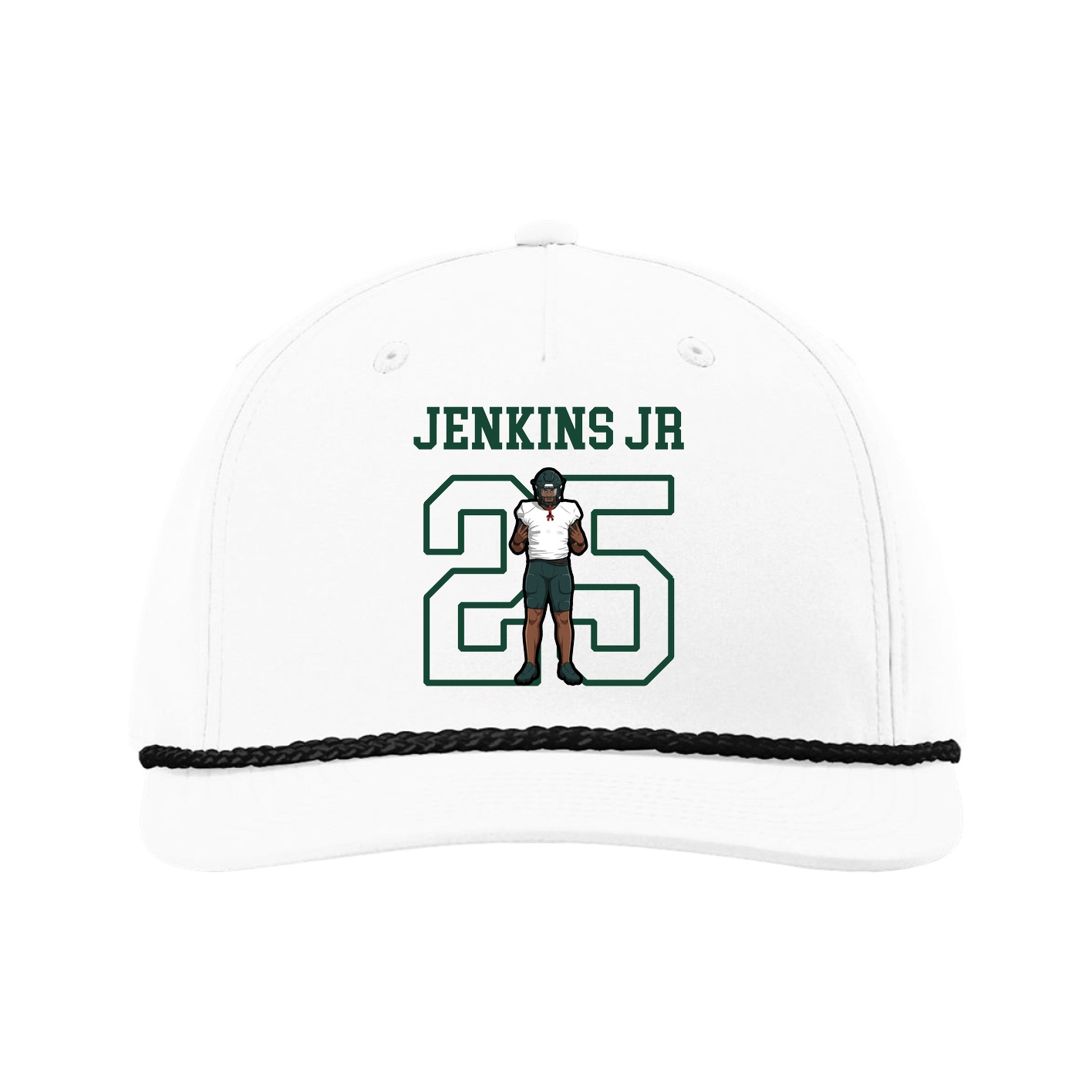 Five-Panel Classic Rope Cap — Shirsey in White