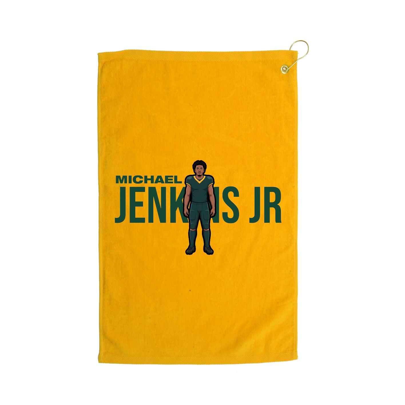 Golf Towel — Player Name in Gold